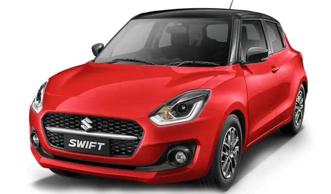 Car Rent in Pokhara - Beautiful Red Swift Car