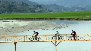 Cycling around pokhara