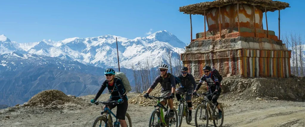 cycling around pokhara valley
