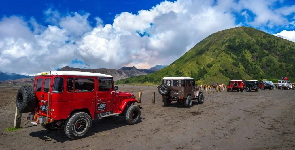 jeep on hill road